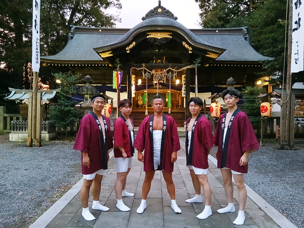 地域の秋祭り参加